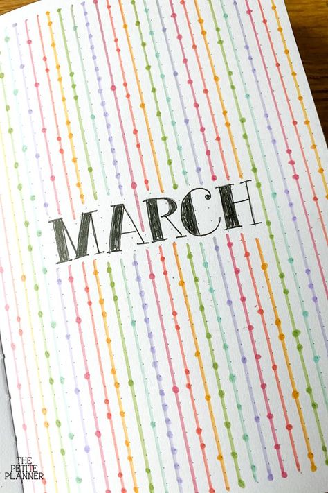 March Bullet Journal Ideas & Plan With Me ⋆ The Petite Planner March Bullet Journal Ideas, Bullet Journal Work, March Bullet Journal, Bullet Journal Month, Bullet Journal Ideas Templates, Creating A Bullet Journal, Bullet Journal Mood Tracker Ideas, Bullet Journal Paper, Bulletin Journal Ideas