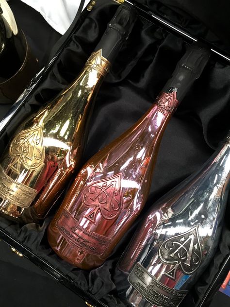 Pin for Later: Get the Party Started With These 6 Fascinating Wines and Spirits Armand de Brignac Brut Gold (Ace of Spades) Ace Of Spades Bottle, Bartender Recipes, Armand De Brignac, Champagne Drinks, Nightclub Aesthetic, Rum Bottle, Gold Bottles, Fashion Shoes Heels, Ace Of Spades