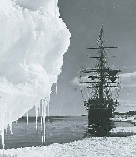 Robert Falcon Scott, Ross Island, Jules Cheret, Terra Nova, The Royal Collection, Tall Ships, South Pole, The Ice, White Photography