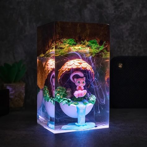 Diorama Me.ww Forest Po_ke.mon Resin Lamp, Resin Pokemon, Home Decor, Gift for Kids, Pokemon Lamp , Gift for Her, Diorama Woodlamp - Etsy.de Pokémon Diorama, Pokemon Lamp, Resin Pokemon, Resin Lamp, Gift For Kids, Night Lights, Night Light, Gifts For Kids, Gift For Her