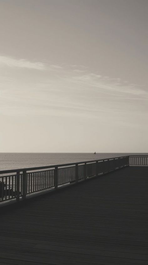 The pier boardwalk outdoors horizon.  | premium image by rawpixel.com / ton Aesthetic Mobile Wallpaper, Soft Minimalist Aesthetic, Iphone Wallpaper Minimalist, Iphone Wallpaper Minimal, Minimalist Iphone Wallpaper, Minimal Wallpapers, Aesthetic Mobile, Mobile Wallpaper Iphone, Walker Wallpaper