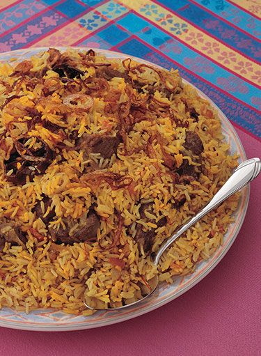 Arabic Lamb Biryani Recipe | Nestlé Family ME Lamb Biryani Recipe, Omani Food, Lamb Biryani, Rice Biryani, Arab Food, Biryani Recipes, East Recipes, Middle East Recipes, Eid Food