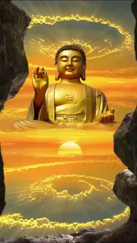 Buddha Pics, Golden Buddha, Buddha Temple, Angel Oracle Cards, Little Buddha, Photo Clipart, Buddha Art Painting, Arte Alien, Lord Buddha