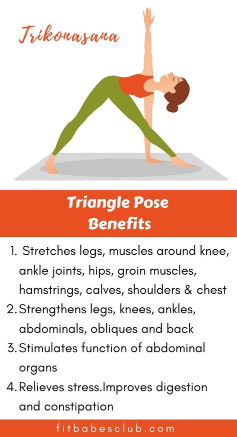 Yoga Facts, Triangle Pose, Yoga Program, Daily Yoga Workout, Yoga Workouts, Yoga Moves, Tree Pose, Easy Yoga Workouts, Pose Yoga