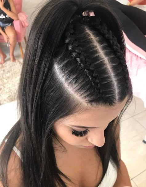 Media Cola, School Hairstyles, Back To School Hairstyles, Hairstyles For School, Hair Looks, Hair Stylist, Hair Wrap, No Instagram, Braids