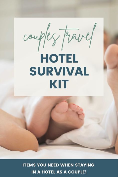 Don't know what to bring for a hotel stay with your partner? I've got you covered! Here's a list of our favorite items we like to have when traveling as a couple. Find out the best things to pack for couples traveling that will help make a hotel stay as comfortable and convenient for you both as possible. Based on real-world experience! Really, a Hotel Survival Kit for couples! Things To Bring To A Hotel, What To Bring To A Hotel, Romantic Weekend Packing List, Couples Traveling, Weekend Packing List, Hotel Staycation, Travel Tips With Toddlers, Weekend Getaways For Couples, Hotel Hacks