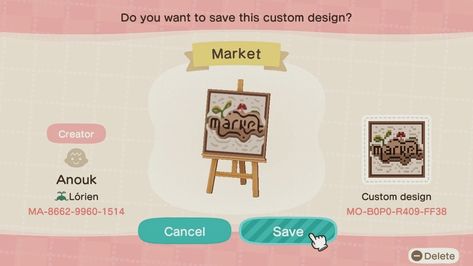 Crossing Sign, Animal Crossing Qr Codes Clothes, Market Sign, Qr Codes Animal Crossing, Stall Designs, Animal Crossing Game, Animal Crossing Qr, Like Animals, Store Signs