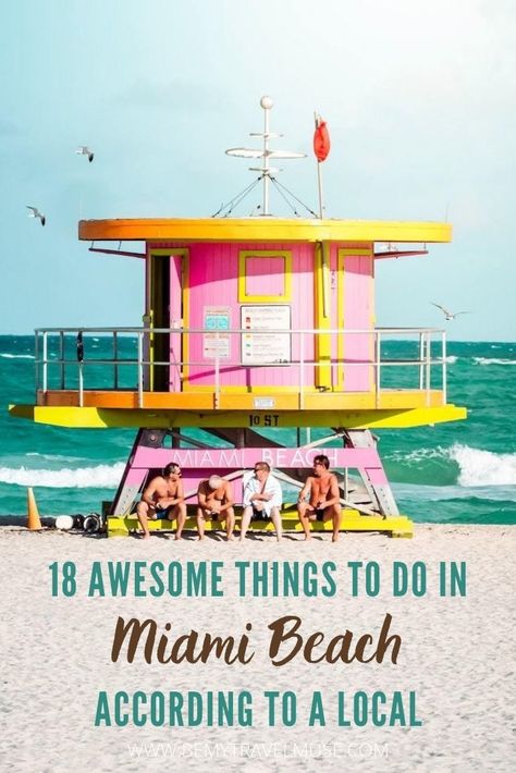 The 18 Best Things to do in Miami Beach - Be My Travel Muse Places To Go In Miami, Couples Things To Do, Things To Do In Miami, Miami Photos, Usa Travel Guide, Visit Florida, North Beach, United States Travel, Beautiful Places In The World