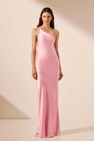 Women's Dresses - Mini, Midi & Maxi Dresses - Shona Joy Pink Maxi Dress Wedding, Shona Joy Dress, Asymmetrical Maxi Dress, Pink Wedding Dresses, Maxi Bridesmaid Dresses, Shona Joy, Pink Gowns, Maxi Dress Online, Pink Maxi Dress