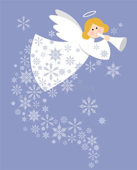 White Angel Dress, Trumpet Illustration, Playing The Harp, Christmas Present Tags, Xmas Pictures, The Harp, Angel Dress, Angel Painting, White Angel