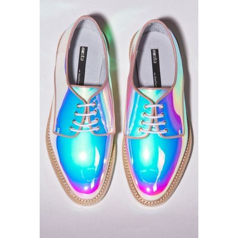 Peach Vibes, Holographic Shoes, Secret Friend, 2024 Clothes, Miista Shoes, Soft Kidcore, Rainbow Color, Pink Shoes, Crazy Shoes