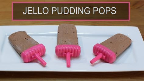 Pudding Pops Recipe, Jello Pudding Pops, How To Make Pudding, Pudding Popsicles, Homemade Jello, Frozen Pudding, How To Make Jello, Pudding Pops, Pudding Pop