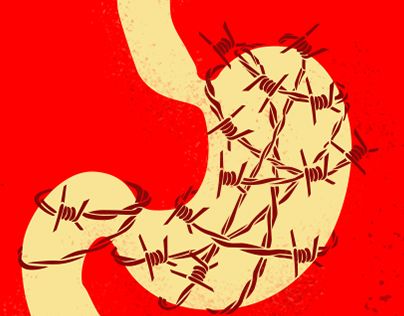 Hunger Illustration, Hungry Illustration, Strike Poster, Hunger Strike, Digital News, Editorial Illustration, Behance Portfolio, New Work, Work On