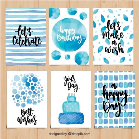 Happy Birthday Cards Diy, Creative Birthday Cards, Free Birthday Card, Watercolor Birthday Cards, Birthday Card Drawing, Birthday Card Craft, Watercolor Birthday, Bday Cards, 카드 디자인