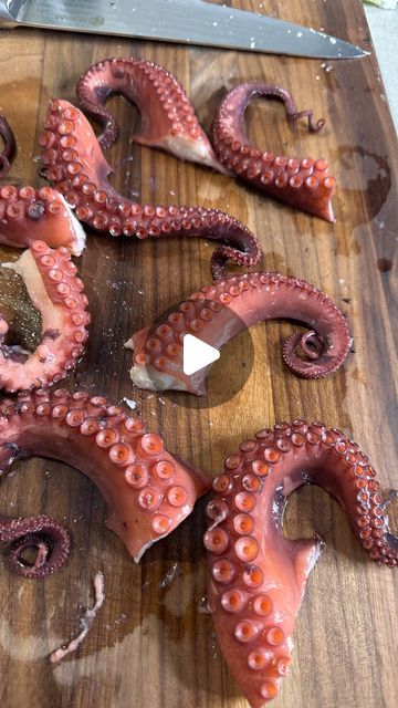 Alessandra Ciuffo | The tips and tricks to cooking the perfect octopus every time 🐙 🔥

Octopus seems like an intimidating protein to work with but it’s... | Instagram Recipes For Octopus, How To Clean Octopus, How To Cook Octopus Tentacles, Canned Octopus Recipes, Cooked Octopus Recipe, How To Cook Octopus Tender, Fried Octopus Recipes, Grilled Octopus Recipe, How To Cook Octopus