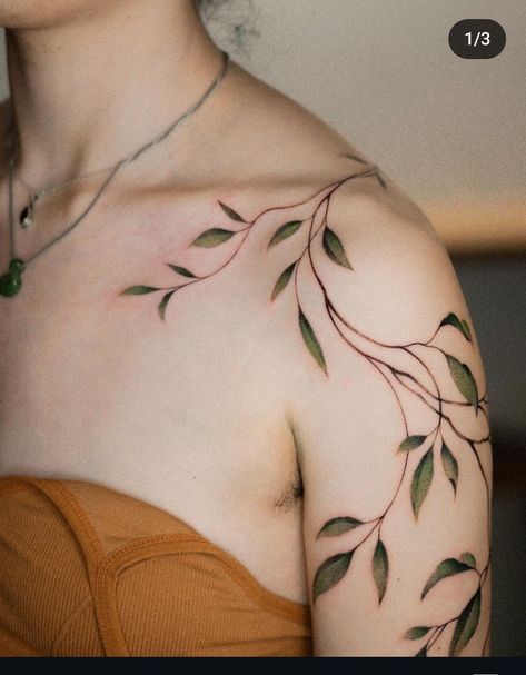 Forest Wrap Around Tattoo, Vine Tattoo Up Arm, Minimalist White Tattoo, Lotus Flower Tattoo With Vines, Plant Based Tattoo Ideas, Ivy Sleeve Tattoos For Women, Branch And Leaves Tattoo, Blue Vine Tattoo, Big Vine Tattoos