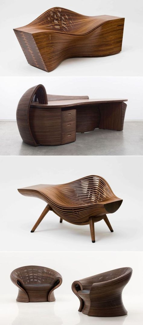 Steam Bent Wood, Bending Wood, Steam Bending, Steam Bending Wood, How To Bend Wood, Golden Egg, Dark Furniture, Pure Design, Bentwood Chairs