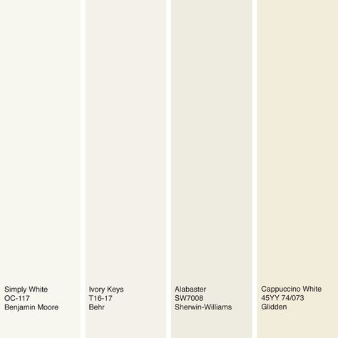 Big Houses Interior, Off White Paint Colors, White Interior Paint, Off White Colour, Off White Paints, Neutral Paint Colors, Sherwin Williams Paint Colors, Casa Exterior, White Paint Colors