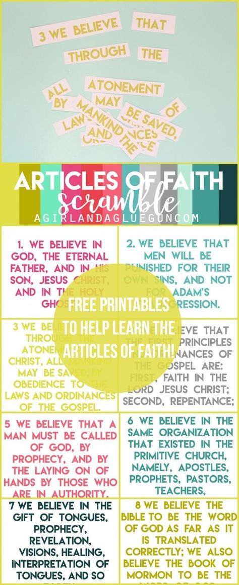 articles of faith scramble. free printables to help learn! Great for general conference! Article Of Faith Games Activity Days, Article Of Faith Cards Free Printables, Article Of Faith Games, Articles Of Faith Games Activity Days, Articles Of Faith Printable Free, Articles Of Faith Games, Article Of Faith Printable, 13 Articles Of Faith, Primary Games