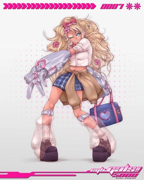 Gyaru Character Design, Danganronpa Redesign, Gyaru Drawing, Ganguro Gyaru, Gyaru Art, Time Drawing, Gyaru Fashion, Pretty Drawings, Arte Inspo