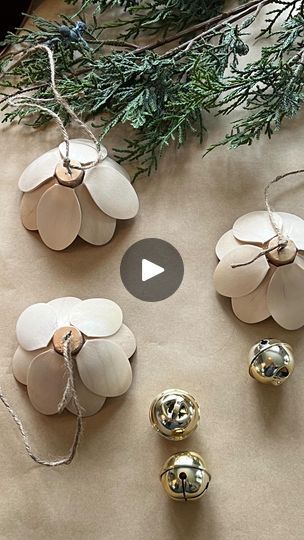 2.1K reactions · 1.2K shares | Jennifer OBrien on Reels | cityfarmhouse1 · Original audio Diy Christmas Bells, Diy Lotus, Eclectic Diy, Wooden Spoon Crafts, Spoon Craft, Christmas Decor Idea, Bead Tassels, Christmas Boho, Spoon Crafts