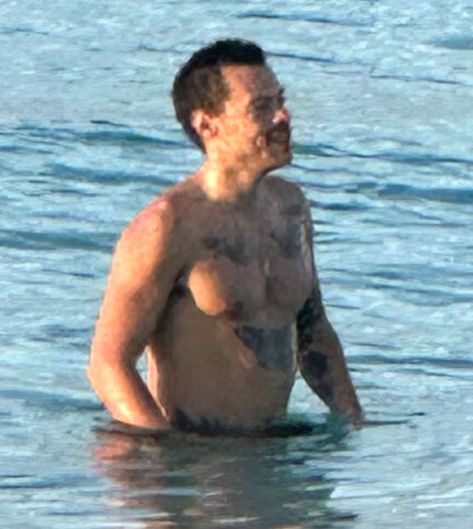 Harry Styles Spotted Swimming With Taylor Russell and James Corden https://iconichipster.com/harry-styles-spotted-swimming-with-taylor-russell-and-james-corden/ #HarryStyles #JamesCorden #TaylorRussell Harry Styles Swimming, Vocal Cords, Swimming In The Sea, Harry Styles Memes, January 2nd, Taylor Russell, Harry 1d, James Corden, Main Squeeze