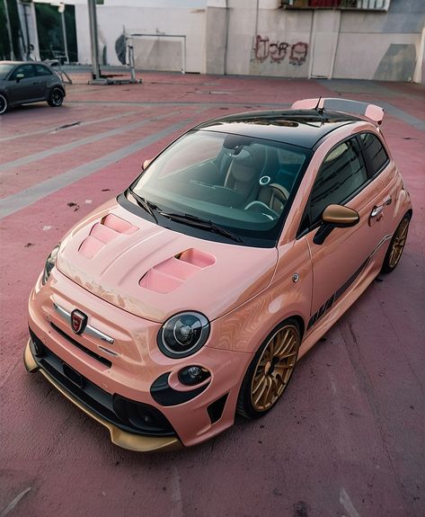 Pink x Gold 🥇  #abarth #abarthtuning #tuning #abarthisti #abarthlove #abarthlife #abarthonly #italiancars #aichallenge #abarthgram #abarthaddict #abarth595 #abarth595competizione #caporace #abarthextreme #fiat500 #abarthaddict #abarth500  @Abarth_extreme @abarthclubmalaga @abarth599 @abarth_abarth @justabarth Fiat 500 Pink, Fiat Abarth 500, Fiat 500 Abarth, Abarth 595, 500 Abarth, Fiat Cars, Photos Aesthetic, Fiat 600, Fiat Abarth