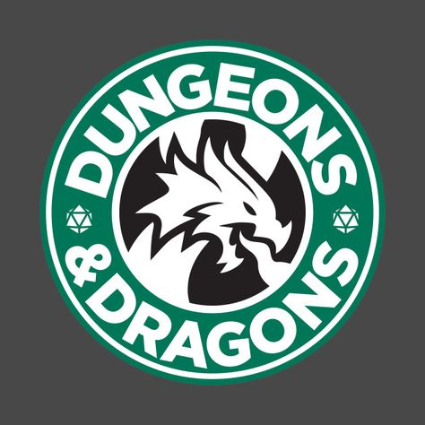 Check out this awesome 'Dungeons+%26+Dragons+Starbucks+Parody+Mashup' design on @TeePublic! Dungeons And Dragons, For Sale, Black