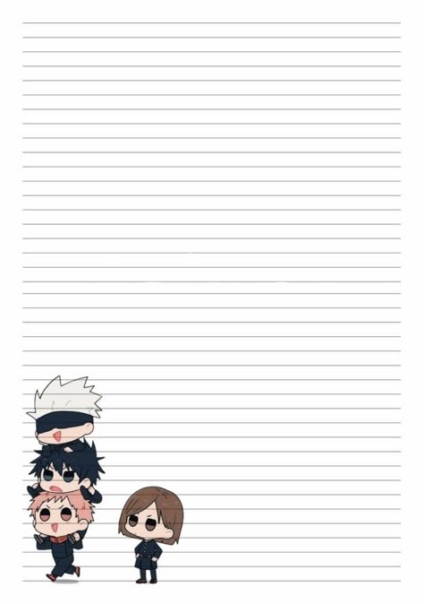 Memopad Anime, Anime Notes Paper, Boarders Designs For Projects, Printable Paper Patterns, Writing Paper Printable Stationery, Creative School Project Ideas, Samsung Notes, Bond Paper Design, Note Writing Paper