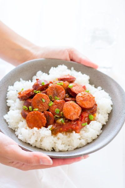 Sausage And White Rice, Creole Sauce Recipe, Sausage Creole, Red Gravy, Rice And Gravy, Creole Sauce, Sausage Peppers And Onions, Sausage Rice, White Rice Recipes