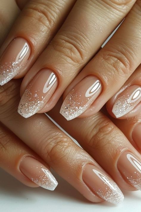 White Nails For Wedding, Elegant Touch Nails, Bridal Nails Designs, White Nail Designs, Bride Nails, Nail Style, White Nail, White French, French Tips