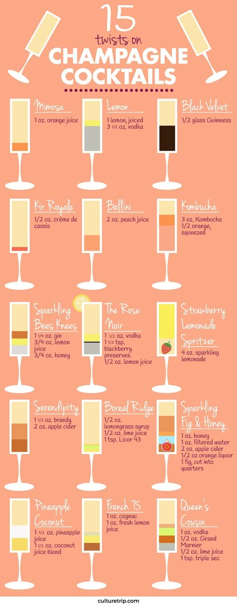 ❤️~☆/msbrandis7286/☆~❤️ Types Of Drinks, Mojito Recept, Lemon Vodka, Champagne Cocktails, Gin Lemon, Sazerac, Champagne Cocktail, Alcohol Drink Recipes, Negroni