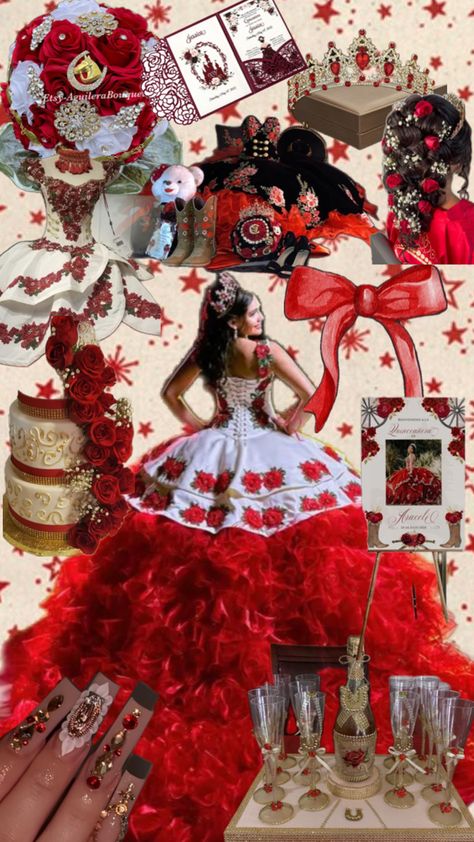 Quince Charro Dresses, Quince Charro, Charro Quinceanera Theme, Mariachi Quinceanera Dress, Red Quinceanera Ideas, Lavender Quinceanera Dresses, Quinceanera Dances, Vestido Charro, Charro Quince