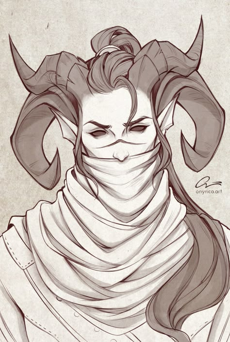 Drawing Horns, Like Drawing, Dungeons And Dragons Characters, Demon Art, Dnd Art, D&d Dungeons And Dragons, Dnd Characters, Character Portraits, Art Reference Photos