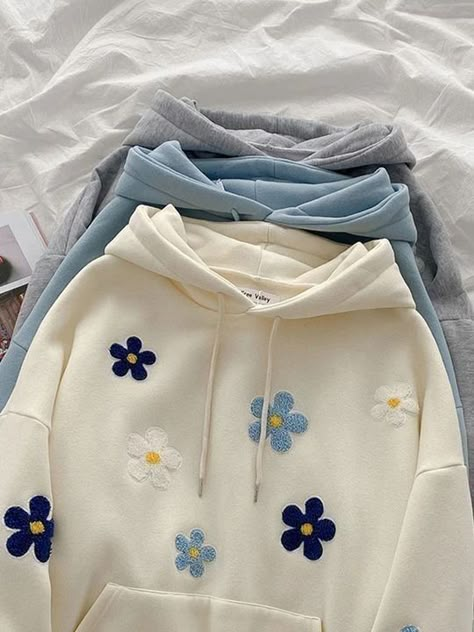 Clothes Embroidery Diy, Embroidery Hoodie, Embroidery On Clothes, 자수 디자인, Embroidered Clothes, Diy Embroidery, Embroidery And Stitching, Handmade Baby, Hoodie Design