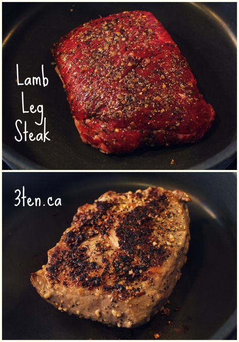 Winter Eats: 3ten.ca Leg Of Lamb Steak Recipes, Lamb Leg Steak Recipes, Lamb Leg Steak, Lamb Steak Recipes, Garlic Butter Pasta, Steak Spice, Steak Cooking, Lamb Steaks, Lentil Chili