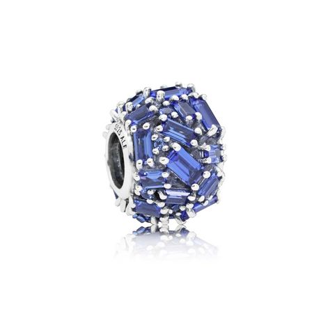 Chiselled Elegance Charm, Blue Crystal Modern Mosaics, Charms Pandora, Silver Gift Wrap, Bracelet Pandora, Pandora Silver, Pandora Bracelets, Crystal Charm, Silver Gifts, Pandora Bracelet