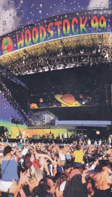 Woodstock 99 Wallpaper, Woodstock 99 Poster, Woodstock 99 Aesthetic, Mosh Pit Aesthetic, Moshpit Aesthetic, Woodstock Aesthetic, F The World, Woodstock 99, Music Festival Aesthetic