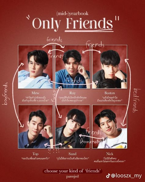 Only Friends, Thai Words, Actors Funny, Wattpad Book Covers, Friends Poster, Drama Ideas, Kdrama Funny, Friends Series, Friends Wallpaper