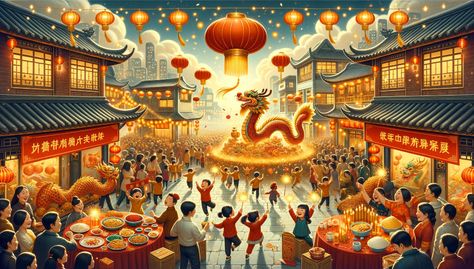 Happy Chinese New Year 2024: Best CNY Greetings and Wishes Happy Chinese New Year 2024, Chinese New Year Fireworks, New Year Anime, Cny Greetings, Chinese New Year Traditions, Chinese New Year 2024, New Years Traditions, Chinese New Year Greeting, Bountiful Harvest