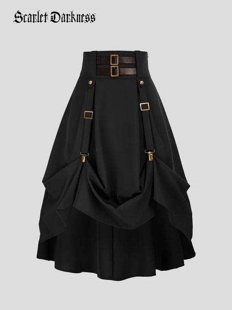 Big promotion for you when buying Steampunk Elastic High Waist Length Adjustable Skirt With Pocket today. One of the best selling renaissance,skirt in the market. Limited number of products. Hurry up! Aesthetic Skirt, Casual Steampunk, Adjustable Skirt, Punk Skirt, Goth Skirt, Steampunk Skirt, Midi Skirt With Pockets, Big Promotion, Steampunk Clothing