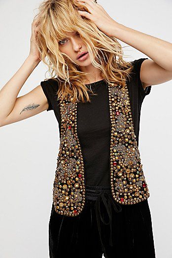 Life Of The Party Vest Free People Vest, Ethno Style, Boho Vest, Look Rock, Suede Vest, Mode Boho, Boho Chic Outfits, Free People Jacket, Life Of The Party