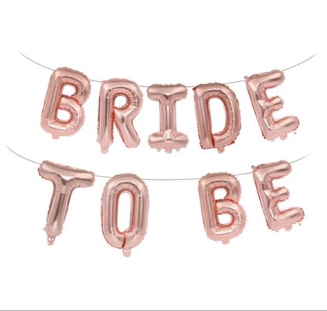 Bride to be banner #balloondecor #balloonbackdrop #bridetobe #bachelorette #bachelorettepartyideas #partythemes #partydecoration #partydeco #partydecorationideas Wedding Ballons, Bachelor Party Decorations, Rose Gold Bride, Hen Party Decorations, Bride To Be Balloons, Rose Gold Party Decor, Bridal Shower Balloons, Bridal Shower Banner, Wedding Balloon Decorations