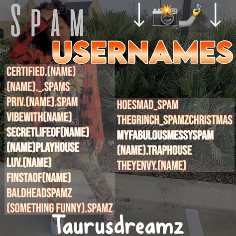 Good Usernames For Instagram Spam, Spamaccount Names Instagram Ideas, Spam Names For Instagram Ideas Boys, Insta Spam Names Ideas, Quotes Page Name Ideas For Instagram, Funny Spam Names For Insta, Username Ideas Instagram For Spam, Secret Tiktok Account Names Ideas, Unique Instagram Spam Account Names