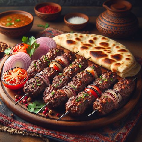 Afghan Chapli Kabab Recipe: Savor Authentic Flavor Green Chutney, Cucumber Tomato, Pickled Vegetables, Ramadan Recipes, Fresh Mint Leaves, Coriander Seeds, Satisfying Food, Garam Masala, Fresh Cilantro