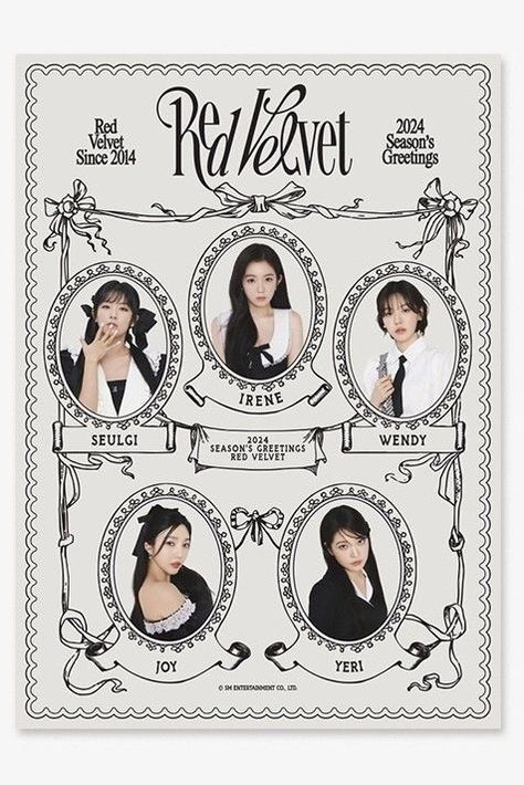 Red Velvet Seasons Greetings 2024, Red Velvet Season Greeting 2023, Wall Prints Kpop, Season Greetings Design, Red Velvet Season Greeting, Red Velvet Poster, Pop Posters, Editing Inspiration, Red Velvet Seulgi