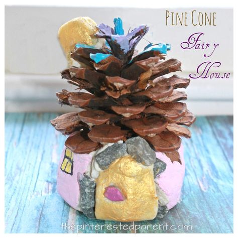 Salt Dough Pine Cone Fairy Houses – The Pinterested Parent Pine Cone Fairy, Pinterest Crafts, Best Nature, Sand Crafts, Fairy Crafts, Cones Crafts, Pine Cone Crafts, Do It Yourself Crafts, Diy Fairy