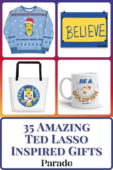 Know a 'Ted Lasso' Fan? Shop 35 Amazing Gifts For Them Now #tedlasso #giftideas #gifts #holidaygift https://parade.com/1277389/klconniewang/ted-lasso-gifts/ Ted Lasso Gift Ideas, Ted Lasso Gifts, Ted Lasso, Amazing Gifts, 50th Gifts, Season 3, Cricut Projects, Biscuits, Holiday Gifts