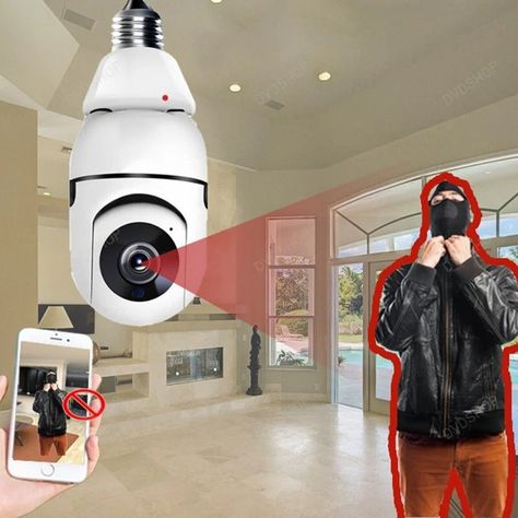 Light Bulb Camera, Wireless Light Bulb, Motion Tracking, Human Pictures, Camera Security, Wireless Lights, Remote Viewing, Wireless Security Cameras, Security Systems