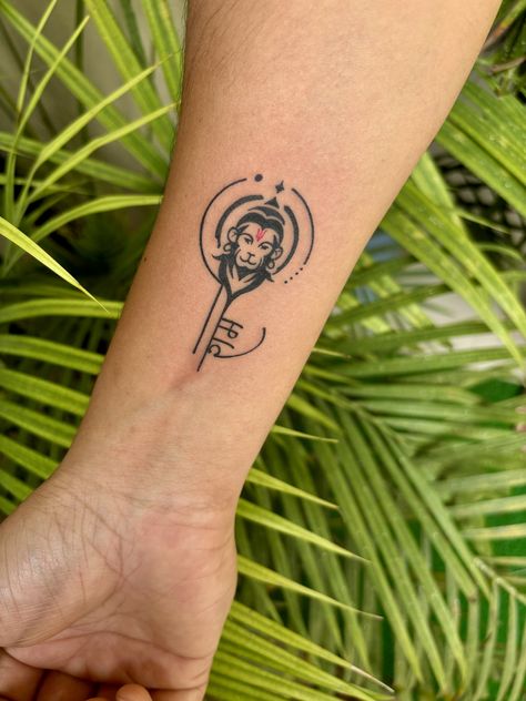 Hanuman Ji Tattoo Design, Hanuman Ji Tattoo, Tattoo Hanuman, Bholenath Tattoo, Aj Tattoo, Bird Silhouette Tattoos, Hindu Tattoos, Hanuman Tattoo, Ring Tattoo Designs